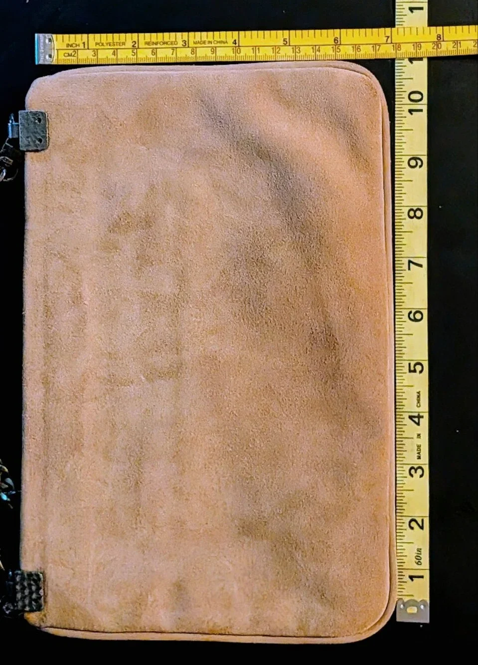 Vintage Y2K Massimo Dutti Dual Style Lizard Gold Leather & Suede Shoulder Clutch